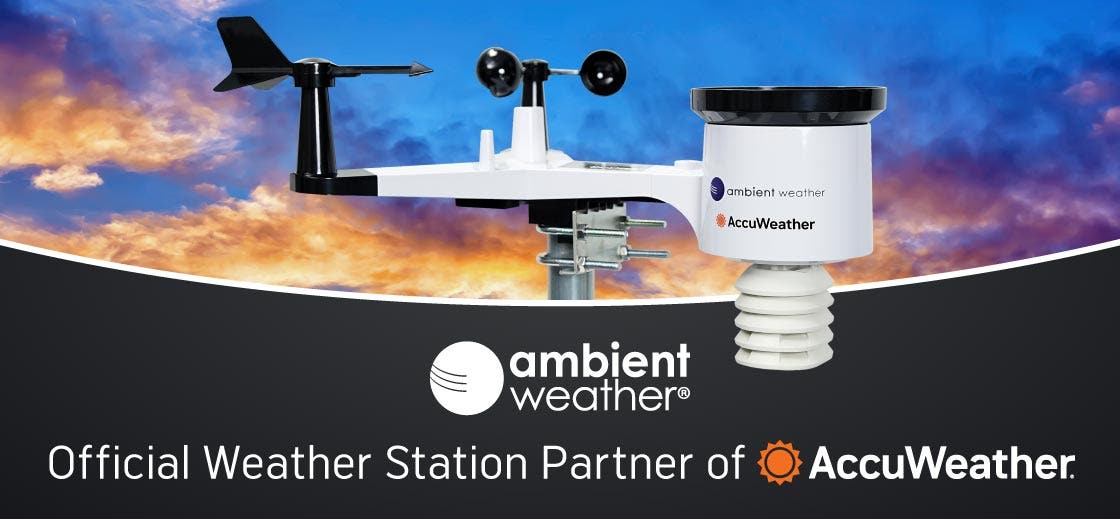 Ambient Weather is the Official Weather Station Partner of AccuWeather