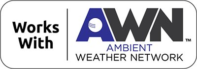 Works with AWN, the Ambient Weather Network